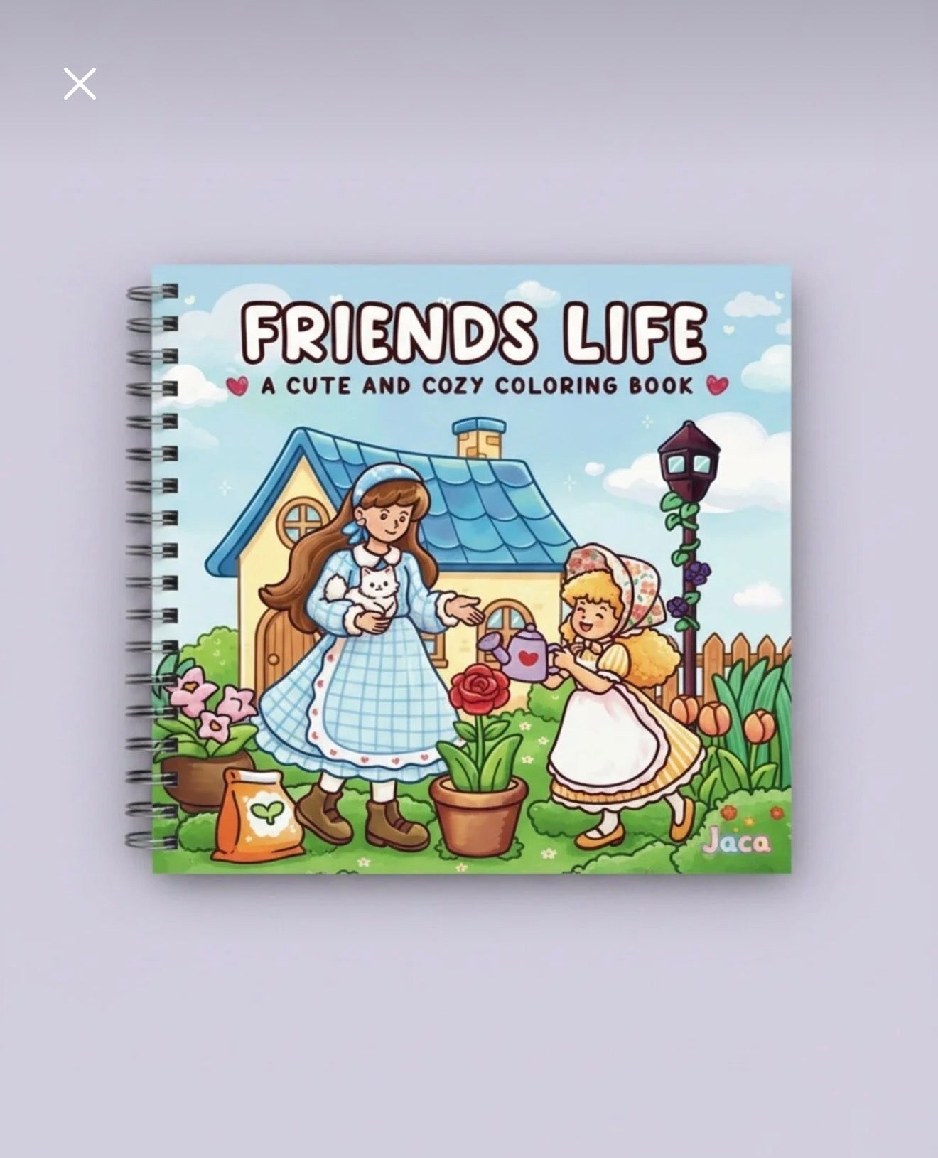Friends Life 40 Sayfalık Boyama Kitabı (21x21cm)
