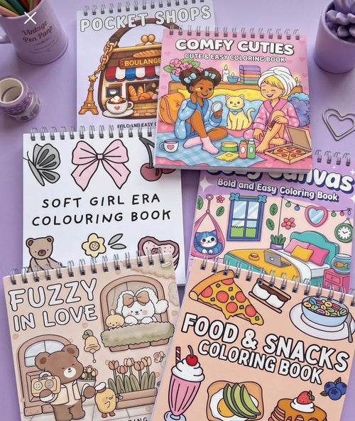 6'lı Mini Boyama Kitabı Seti