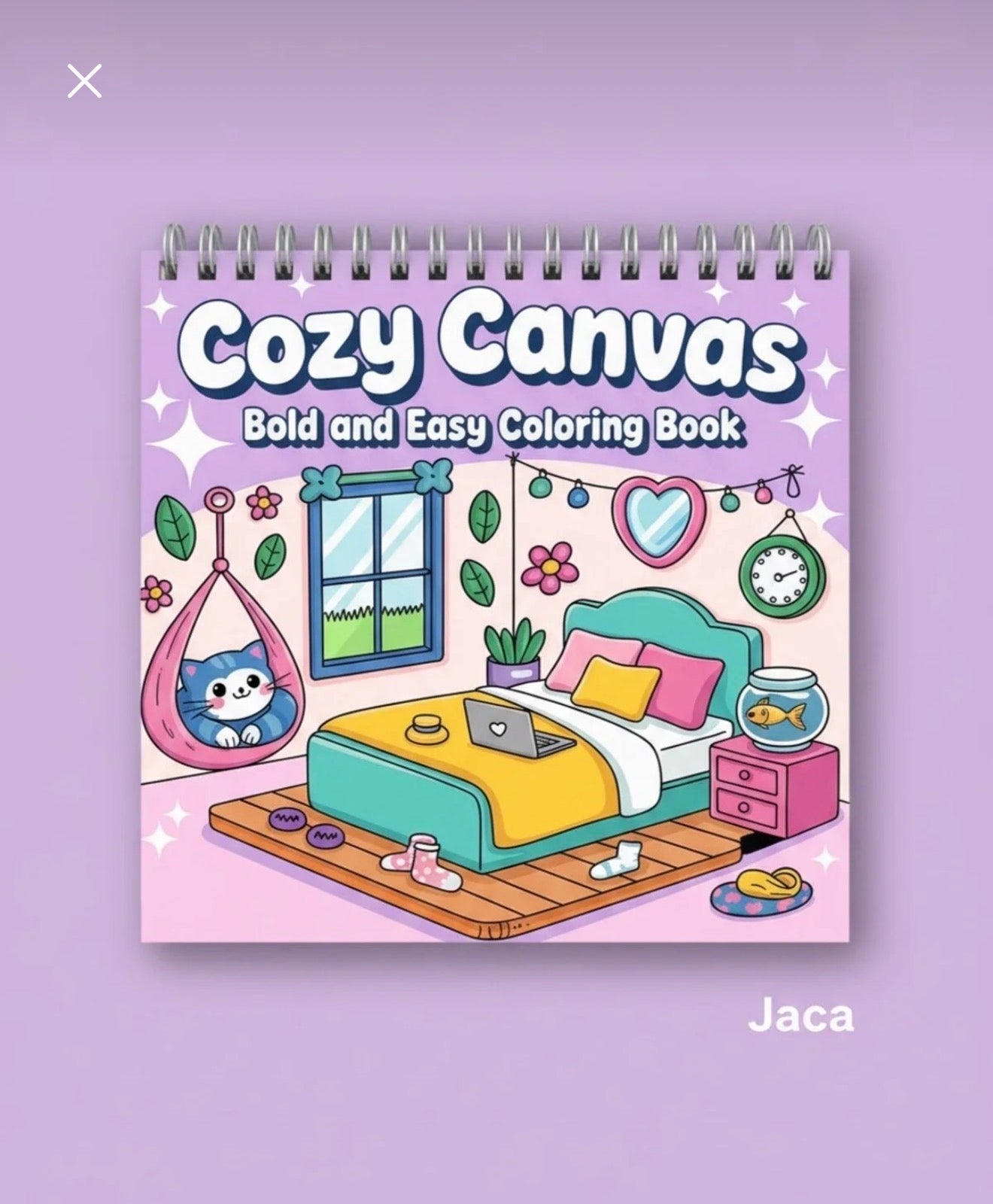 Cozy canvas 40 Sayfalık Boyama Kitabı (21x21cm)