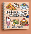 Food Snacks 40 Sayfalık Boyama Kitabı (21x21cm)