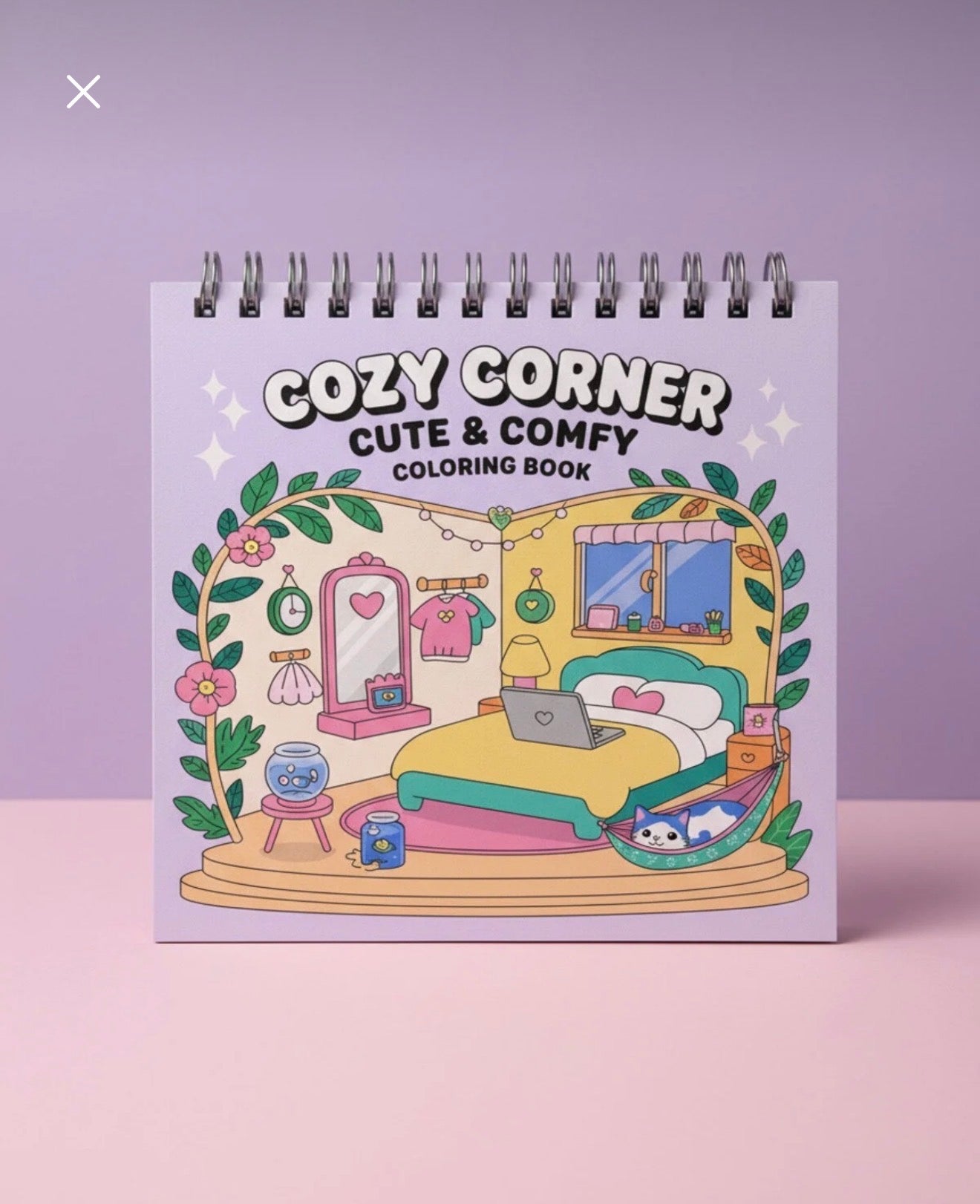 Cozy space 40 Sayfalık Boyama Kitabı (21x21cm)