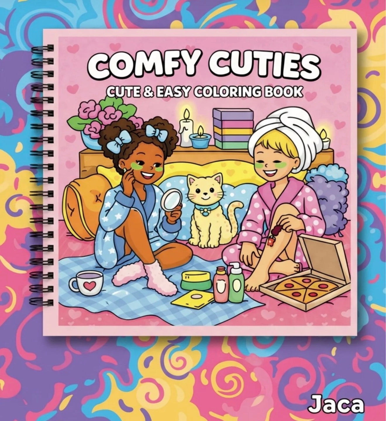 Comfy Cuties 40 Sayfalık Boyama Kitabı (21x21cm) (Kopya)