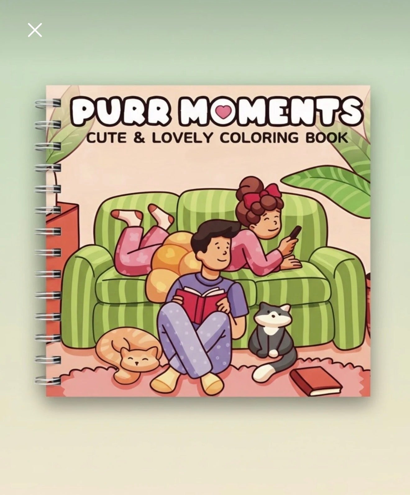 Purr Moments 40 Sayfalık Boyama Kitabı (21x21cm)