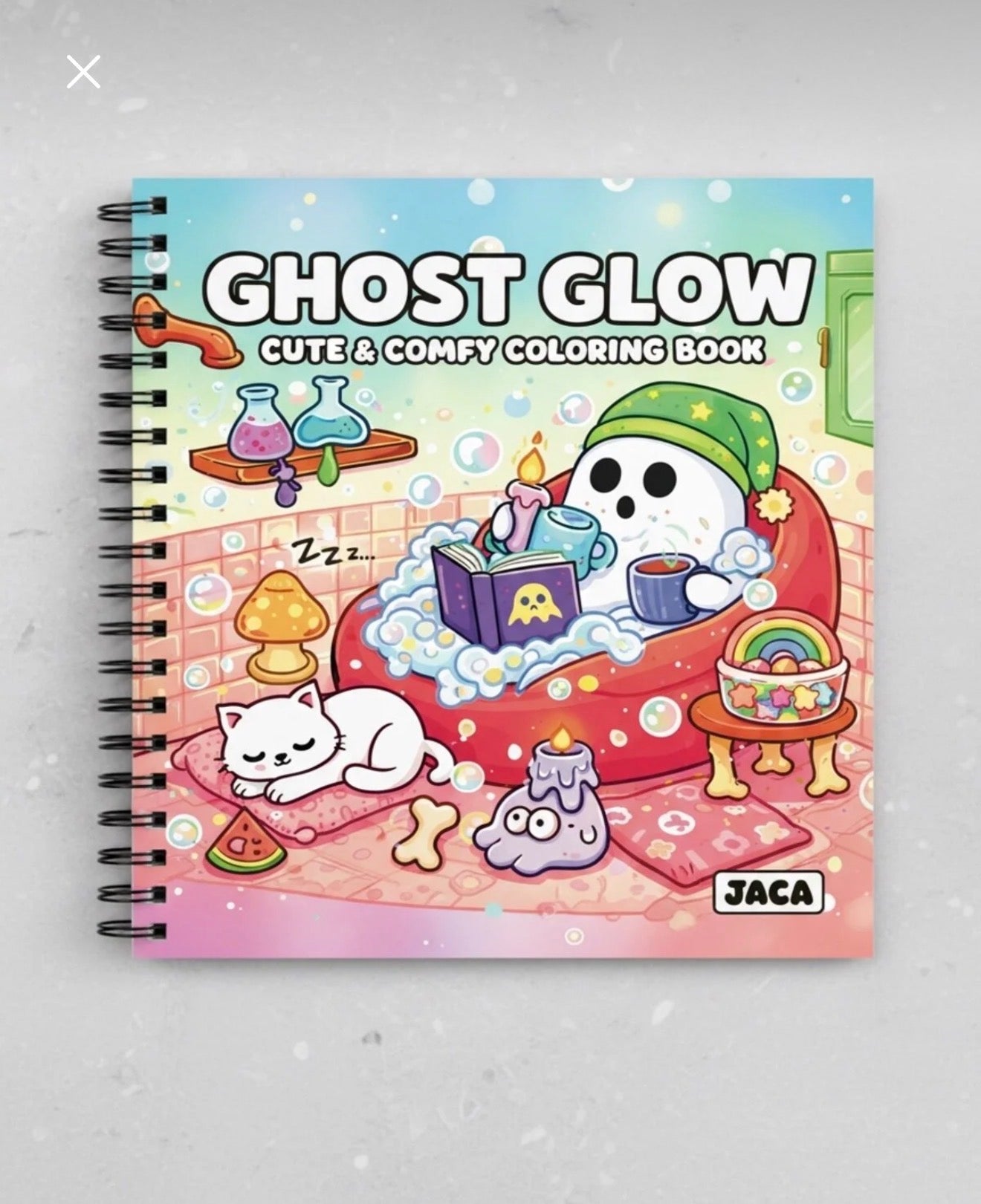 Ghost Glow 40 Sayfalık Boyama Kitabı (21x21cm)