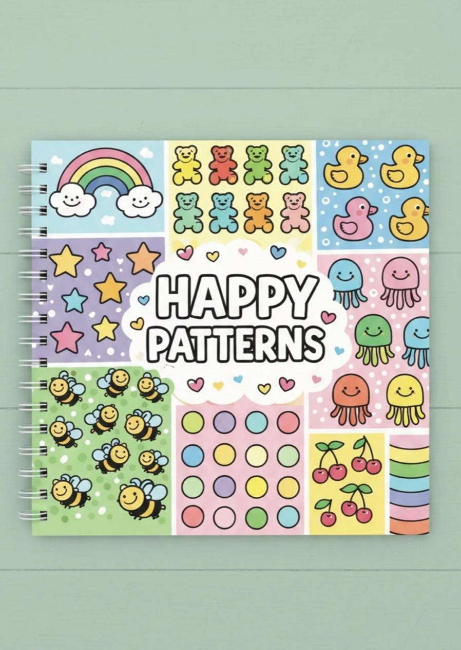 Happy Patterns 40+ Sayfalık Boyama Kitabı