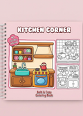 Kitchen Corner 21 Sayfalık Boyama Kitabı