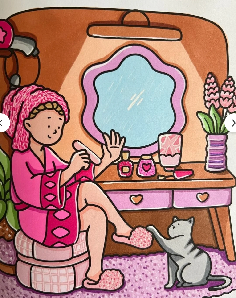 Girl Moments Boyama Kitabı +40 Sayfa (21x21cm)