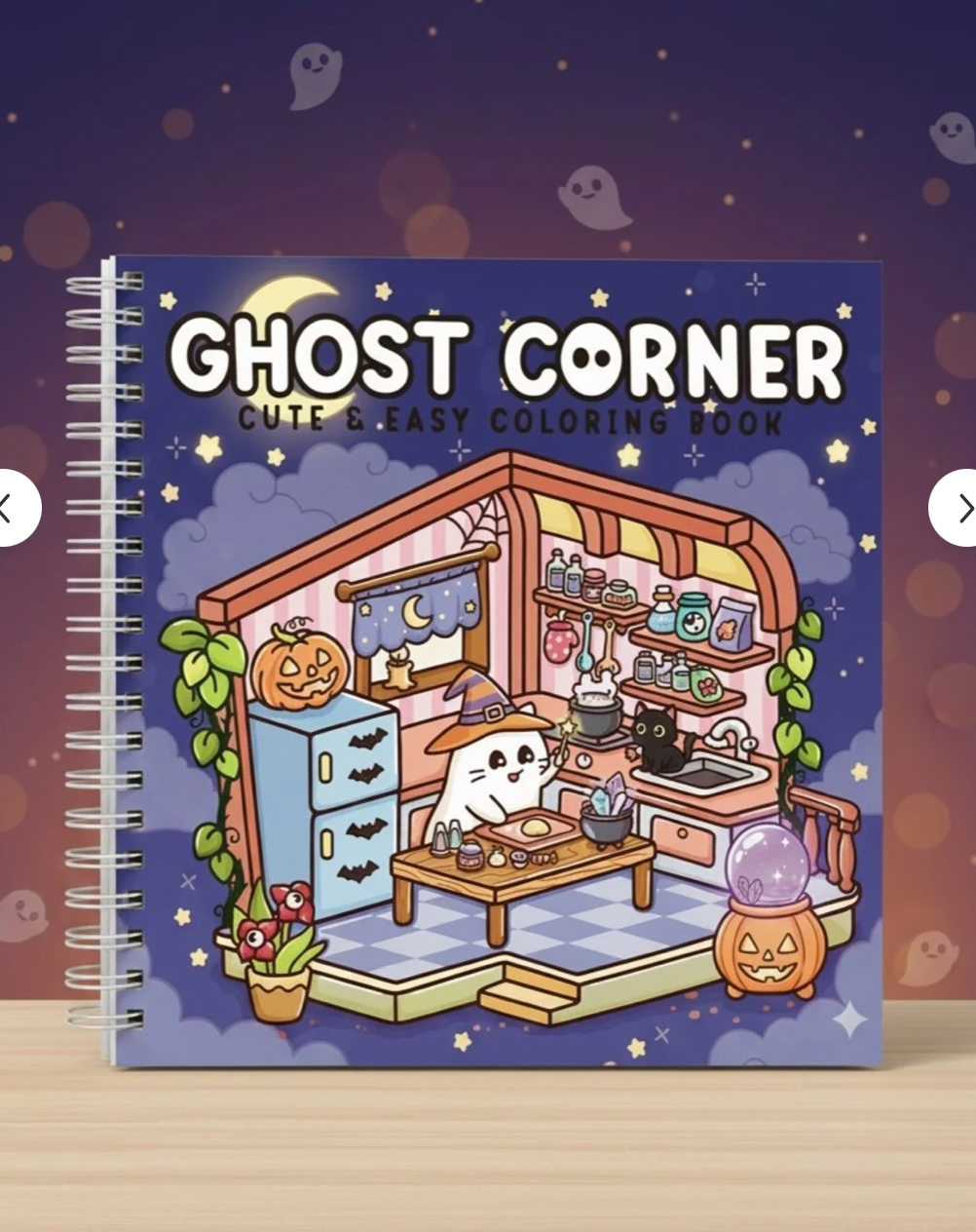 Ghost Corner 40+ Sayfalık Boyama Kitabı KALIN SAYFALAR