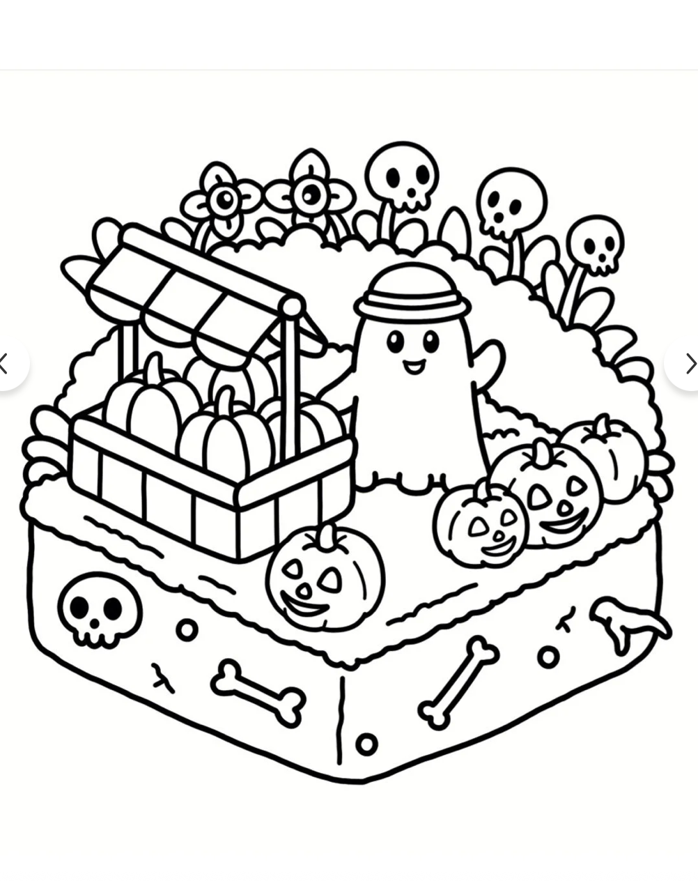Ghost Corner 40+ Sayfalık Boyama Kitabı KALIN SAYFALAR