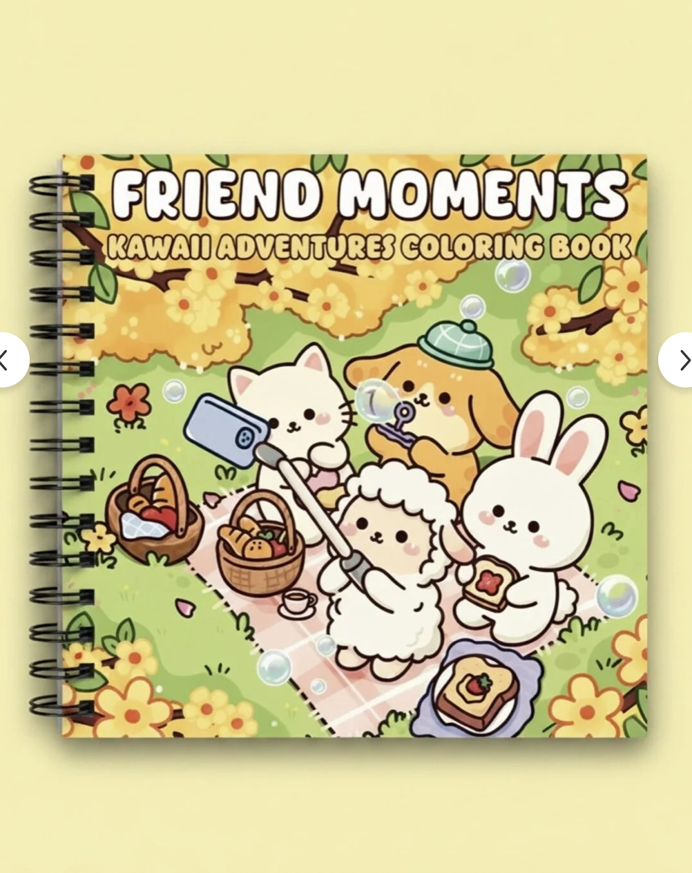 Friends Kawaii 40+ Sayfalık Boyama Kitabı